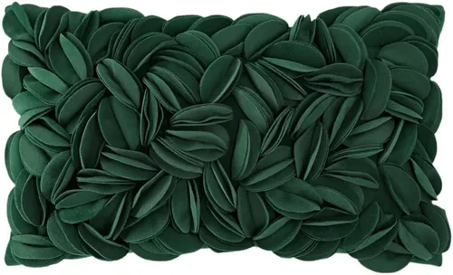 Vista 28 de KINGROSE Funda de Almohada Decorativa para el Hogar Hecha a Mano con Flores 3D Rectangular Cubierta de Cojín 12 x 20 Pulgadas para Cama Sala