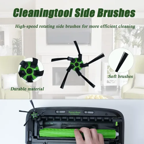 Vista 4 de Piezas de repuesto compatibles con iRobot Roomba S Series S9 (9150) y S9+ (9550) Accesorios para aspiradora robot (19 unidades)