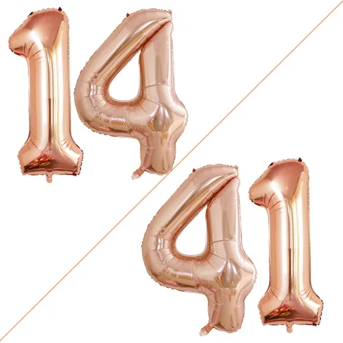 Vista 92 de Goer, conjunto de globos de papel aluminio para decoraciones de cumpleaños, globos de las letras de feliz cumpleaños y de números Oro