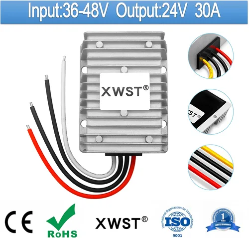 Vista 2 de 36V 48V reductor de voltaje convertidor de CC a 24V 30A 720W DC, fuente de alimentación impermeable del transformador Buck