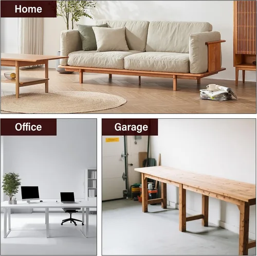 Vista 9 de Cajón para debajo del escritorio, 15.7 x 11.8 x 4.3 pulgadas Under Desk Pull Out Drawer with Lock and Keys, 4.3” & 7.5” Optional Bracket Height
