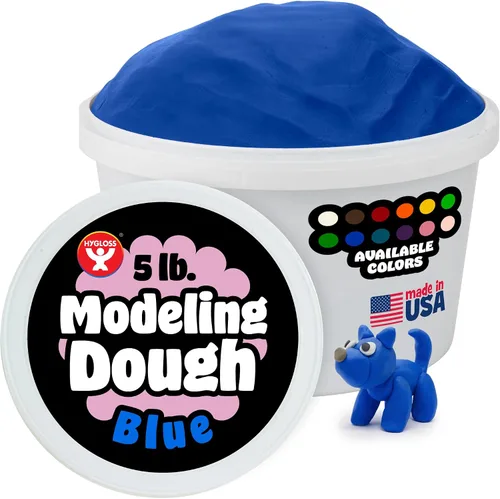 Vista 10 de Hygloss Masa de Modelado para Niños – Masa Sensorial Segura y No Tóxica para Artes y Manualidades – Tubo de 1.4 kg – Arcilla de Juego