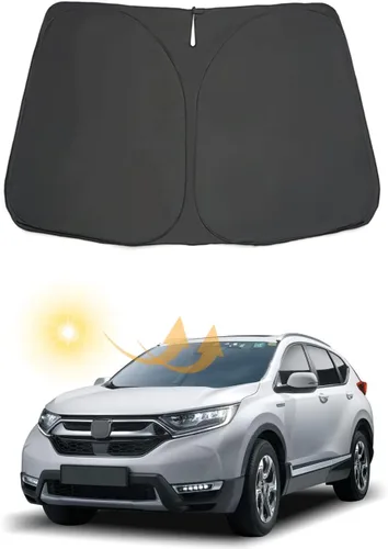 Vista 26 de Parasol plegable para parabrisas delantero de automóvil, protector de parasol de ajuste personalizado para Honda CR-V 2012 2013 2014 2015 2016