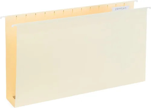 Vista 8 de 25 carpetas colgantes Blue Summit Supplies de tamaño legal, varios colores, expansión de 2 pulgadas, carpetas de archivos colgantes legales