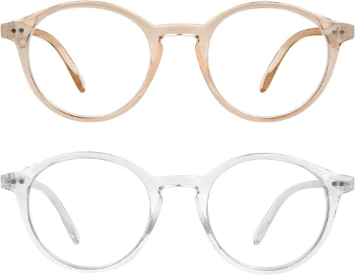 Vista 15 de Yogo Vision Blue Light Blocking Glasses Men Women Computer Anti Eyestrain Glasses Round Frame Blue Light Blocker Eyeglasses