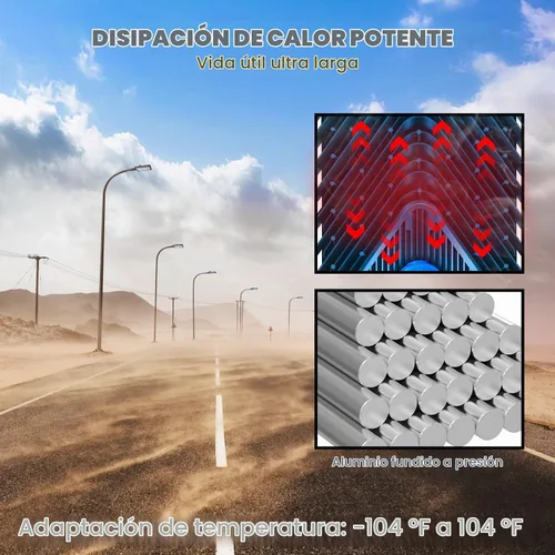 Vista 5 de Juyace Luz del estacionamiento de 480W LED con poste del soporte