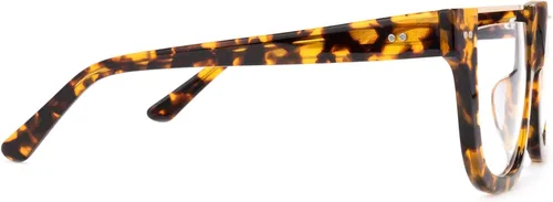 Vista 4 de Zeelool Elegantes lentes semimirregulares de acetato de gran tamaño para hombres y mujeres con lente transparente sin receta North HP0223 tamaño más