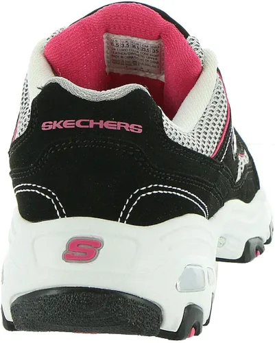 Vista 6 de Skechers D'Lites-Life Saver - Tenis de espuma viscoelástica con cordones para mujer