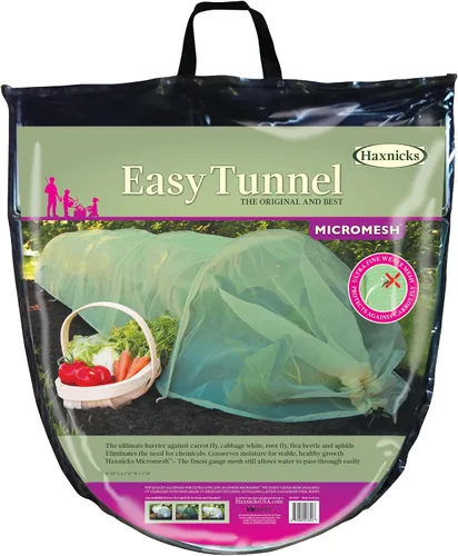 Vista 9 de Invernadero tunel tierra para jardín Haxnicks Easy Poly, Micromalla (Micromesh)