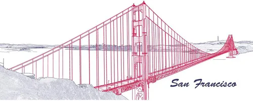 Vista 3 de CafePress Taza de café de cerámica de 11 oz (11.0 fl oz) de San Francisco Blanco - Taza San Francisco