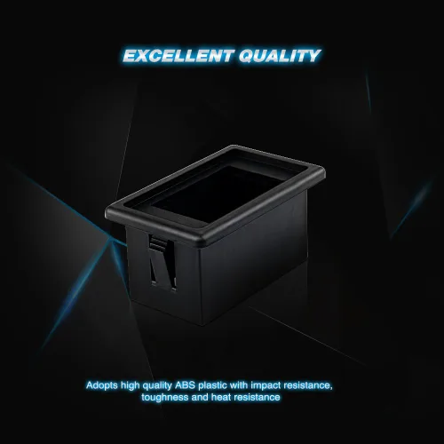 Vista 3 de Nilight Barra de luz LED, soporte para interruptor basculante, kit de carcasa de interruptor de panel de plástico ABS negro, carcasa
