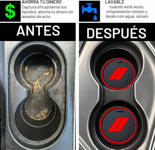 Vista 8 de para Accesorios de Dodge Durango 2021 2022 2023 2024 2025 2026 (Versión de 7 Asientos) Alfombrilla de Forro de Consola Central Insertos de Rojo