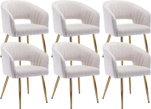 Vista 10 de KCC Silla de Escritorio Moderna de Terciopelo Sillón de Acento Tapizado Sillas Copetudas Sillas de Comedor, Sillas de Tocador Copetudas Silla