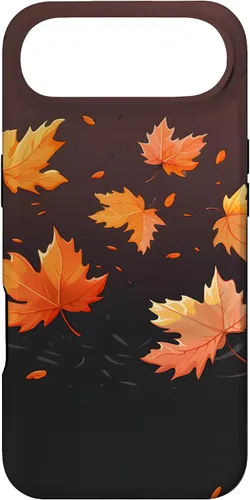 Vista 27 de Autumn Maple Leaves Swirling in The Wind Case for iPhone 17