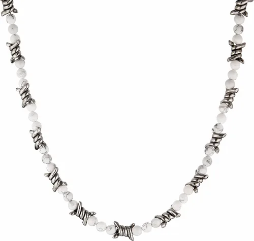 Vista 28 de Collar de alambre de púas para hombre de aleación de acero, punk, gótico, 20 pulgadas de HZMAN