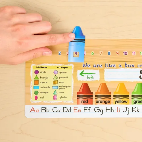 Vista 6 de Really Good Stuff - Ayudas de escritorio de crayones para contar Deluxe Slide-to-Learn - Juego de 24