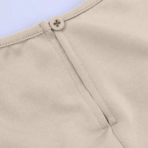 Vista 6 de Nuevos overoles para mujer 2023 The Air Essentials Mono sin mangas de pierna ancha con cinturón con bolsillos, Caqui
