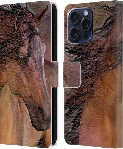 Vista 40 de Head Case Designs Officially Licensed Laurie Prindle A Morgan Christmas Western Stallion Leather Wallet Case Compatible with Samsung Galaxy A07 4G