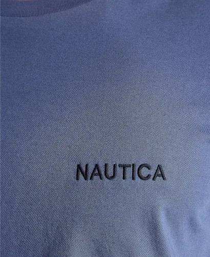 Vista 5 de Nautica Mens Solid Short Sleeve J-Class Tee