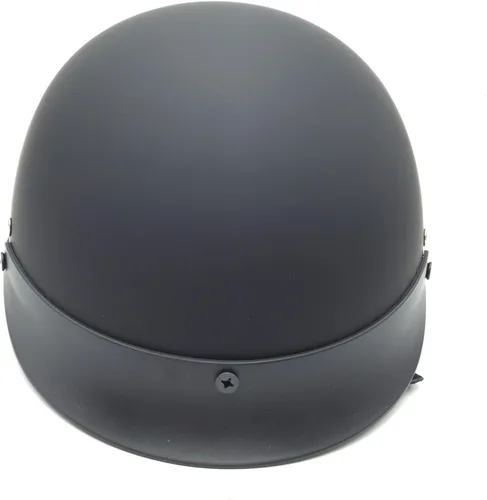 Vista 3 de SMT-DOT Certificado negro mate negro plano compatible con medio casco H-D Chopper Cruiser Biker M [B01FD30DSC]