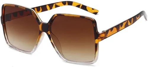 Vista 26 de gafas de sol Gafas cuadradas ojos de gato Gafas de sol de colores UV400 1-beige