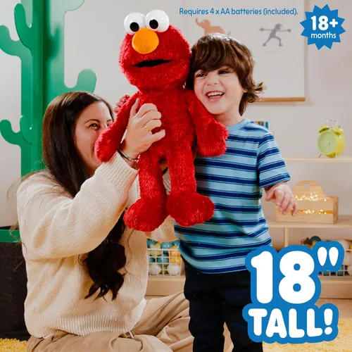 Vista 9 de Sesame Street Tickle Me Elmo Giggle Max 18-Inch Interactive Plush Toy