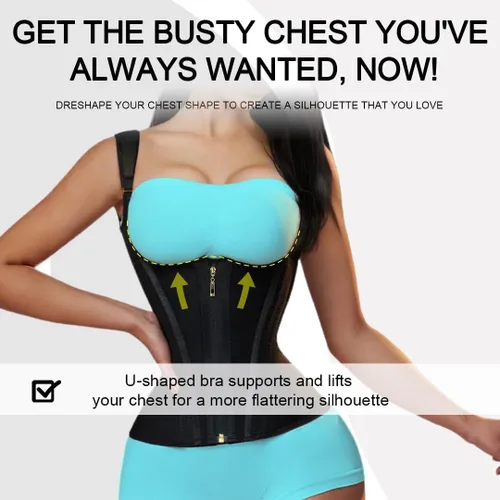 Vista 5 de Silueta Perfecta Faja moldeadora para mujer con control de abdomen, chaleco para entrenamiento de cintura, moldeador de cuerpo de reloj de arena