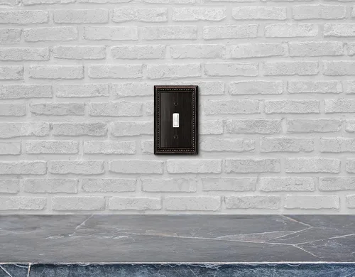 Vista 5 de Henne Bery Sunken Pearls Placa de Pared Decorativa de Servicio Pesado Placa de Interruptor Cubierta de Tomacorriente