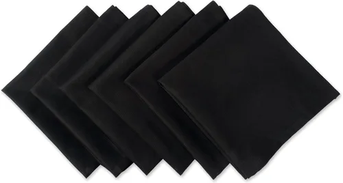 Vista 22 de DII - Juego de servilletas de colección sólida, 20x20 pulgadas, Azul ancla, 6