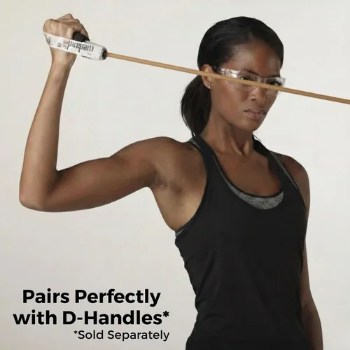 Vista 4 de TheraBand - Bandas de resistencia, banda elástica de látex profesional, para cuerpo superior e inferior, ejercicio de núcleo, terapia física