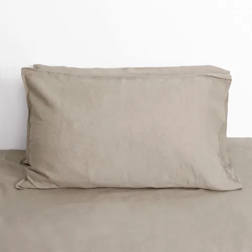 Vista 18 de Linen World - Juego de 2 fundas de almohada de lino francés, fundas de almohada que absorben la humedad lavadas a la piedra