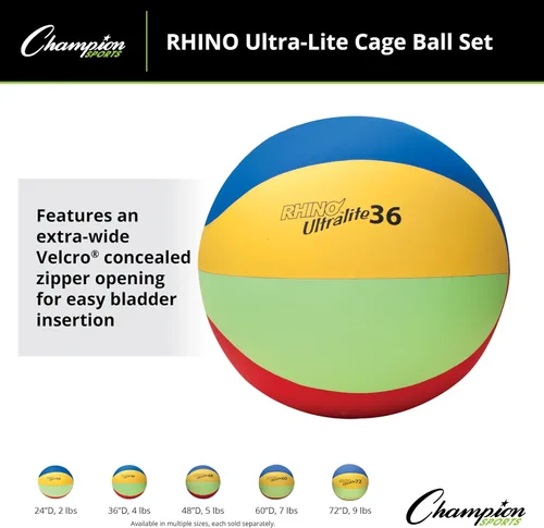 Vista 3 de Champion Sports Rhino Lite - Juego de bolas de jaula