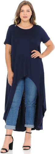 Vista 2 de Pastel by Vivienne Camiseta larga para mujer en talla grande