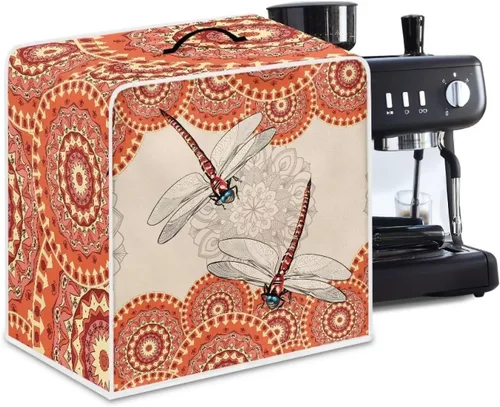 Vista 19 de Cubierta antipolvo para máquina de café, impresión de café, cubierta de protección de huellas dactilares para soporte, máquina de café, cubierta