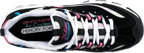 Vista 6 de Skechers D'Lites-Life Saver - Tenis de espuma viscoelástica con cordones para mujer