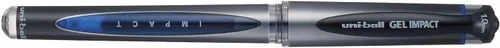 Vista 5 de Uniball Uni-Ball UM-153S Gel Impact - Bolígrafo de gel de 0.039 pulgadas, cuerpo elegante y ligero, tinta ultra suave, tinta azul, paquete de 1