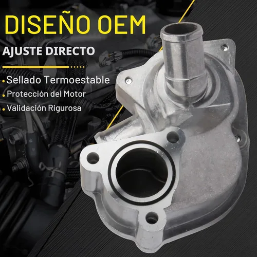 Vista 6 de Conjunto de carcasa de termostato de aluminio compatible con Ford Explorer 2000-2005 Ranger 2001-2011 Mazda B4000 2001-2008 Mercury Mountaineer