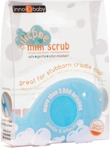 Vista 7 de Innobaby Bathin Smart - Cepillo de silicona para bebé, esencial para piel seca y eczema, exfoliante suave con mango de succión, silicona de secado
