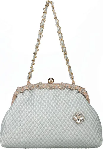 Vista 3 de BGMIX Bolsos de noche de las mujeres Bolsos de fiesta Carteras de boda Totes Satchel Monedero de noche Bolso de embrague grande