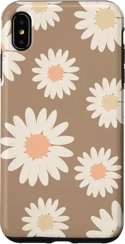 Vista 11 de Boho Neutral Cute Floral Pattern White Daisy Flowers Spring Case for iPhone 17