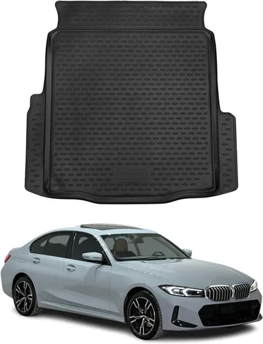 Vista 13 de OMAC Alfombrillas para BMW Serie 3, E46, E90, E91, E92, alfombrillas de coche para todo tipo de clima, 3D, ajuste personalizado, alfombrilla de goma