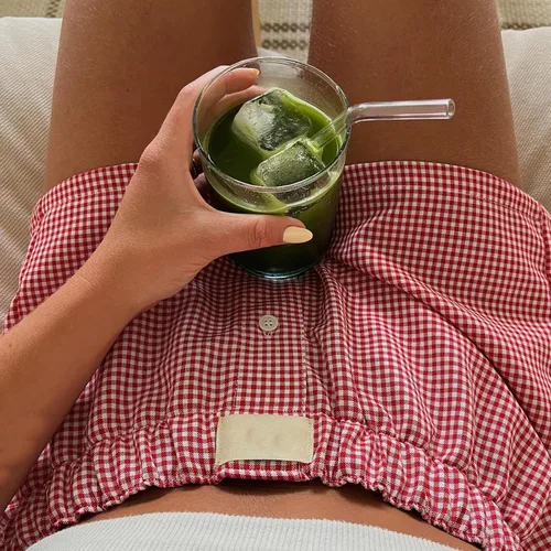 Vista 4 de Y2k - Pantalones de calabaza con volantes y encaje para mujer, pantalones cortos sexy en capas para niño, pantalones cortos de hada dulce