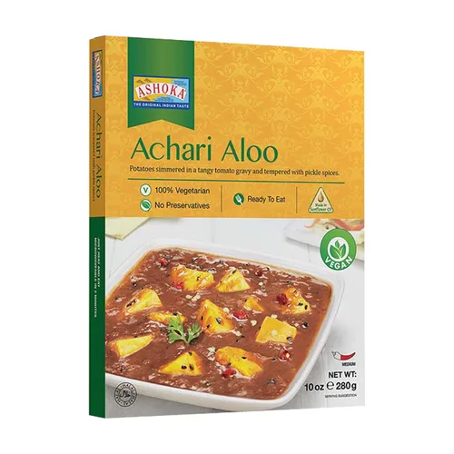 Vista 24 de Ashoka Comidas sin gluten, listas para microondas, veganas con granos negros y frijoles, comidas para calentar y servir, todas naturales Delhi Dal
