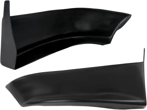 Vista 3 de Compatible con/Reemplazo para lamo de parachoques trasero, protectores de lamo trasero de poliuretano estilo SP, cubreruedas y salpicaderas negros