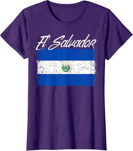 Vista 13 de Camiseta Salvadoreña Bandera El Salvador