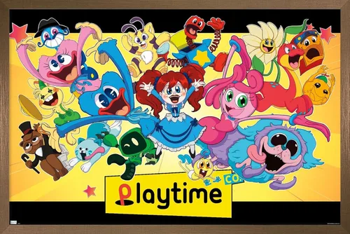 Vista 15 de Trends International Poppy Playtime - Póster de pared grupal, 14.72 x 22.37 pulgadas, versión enmarcada de madera de granero