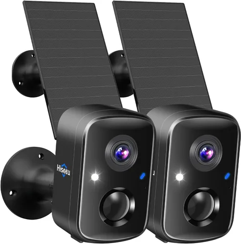 Vista 14 de Hiseeu 4MP Solar Security Cameras Wireless Outdoor, 2.4G/5G Home WiFi