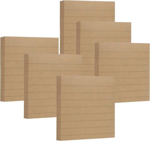 Vista 15 de NatureTouch Sticky Notes - Paquete de 6 notas adhesivas autoadhesivas de 3 x 3 pulgadas en papel de protección ocular, múltiples diseños de blocs