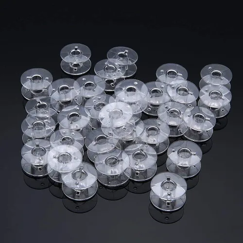 Vista 4 de Paquete de 30 bobinas de plástico para máquina de coser para Brother