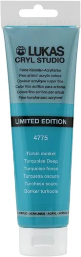 Vista 124 de Lukas CRYL Studio Artist - Pintura acrílica para artistas, Alizarín Carmesí, tubo de 125 ml - Pinturas acrílicas de alto pigmento para pintura